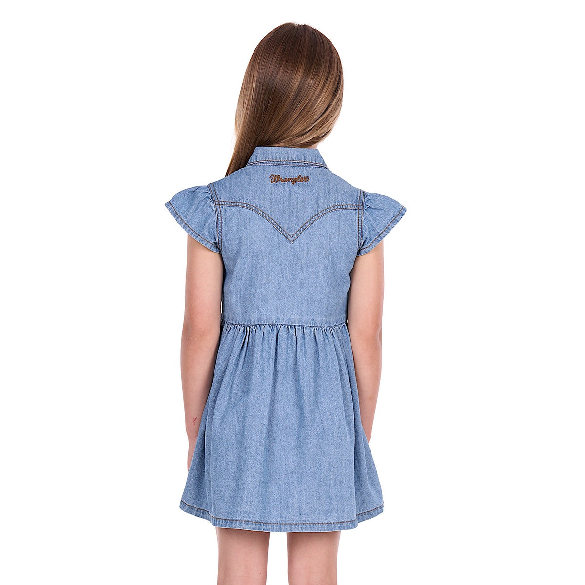 Wrangler Girl's Poppy Dress - Chambray
