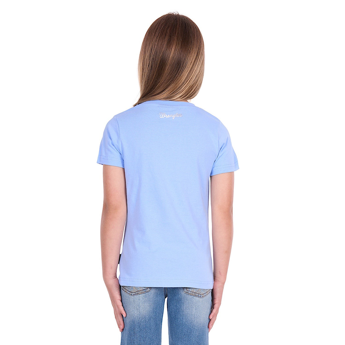 Wrangler Girl's Lola Tee - Light Blue