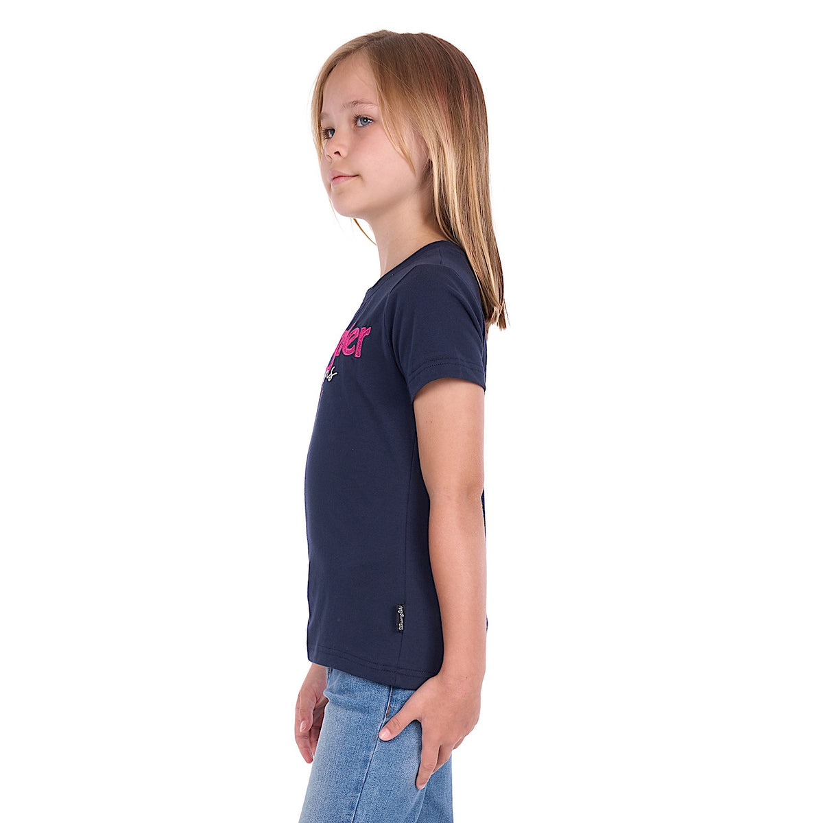 Wrangler Girl's Maya Tee - Navy