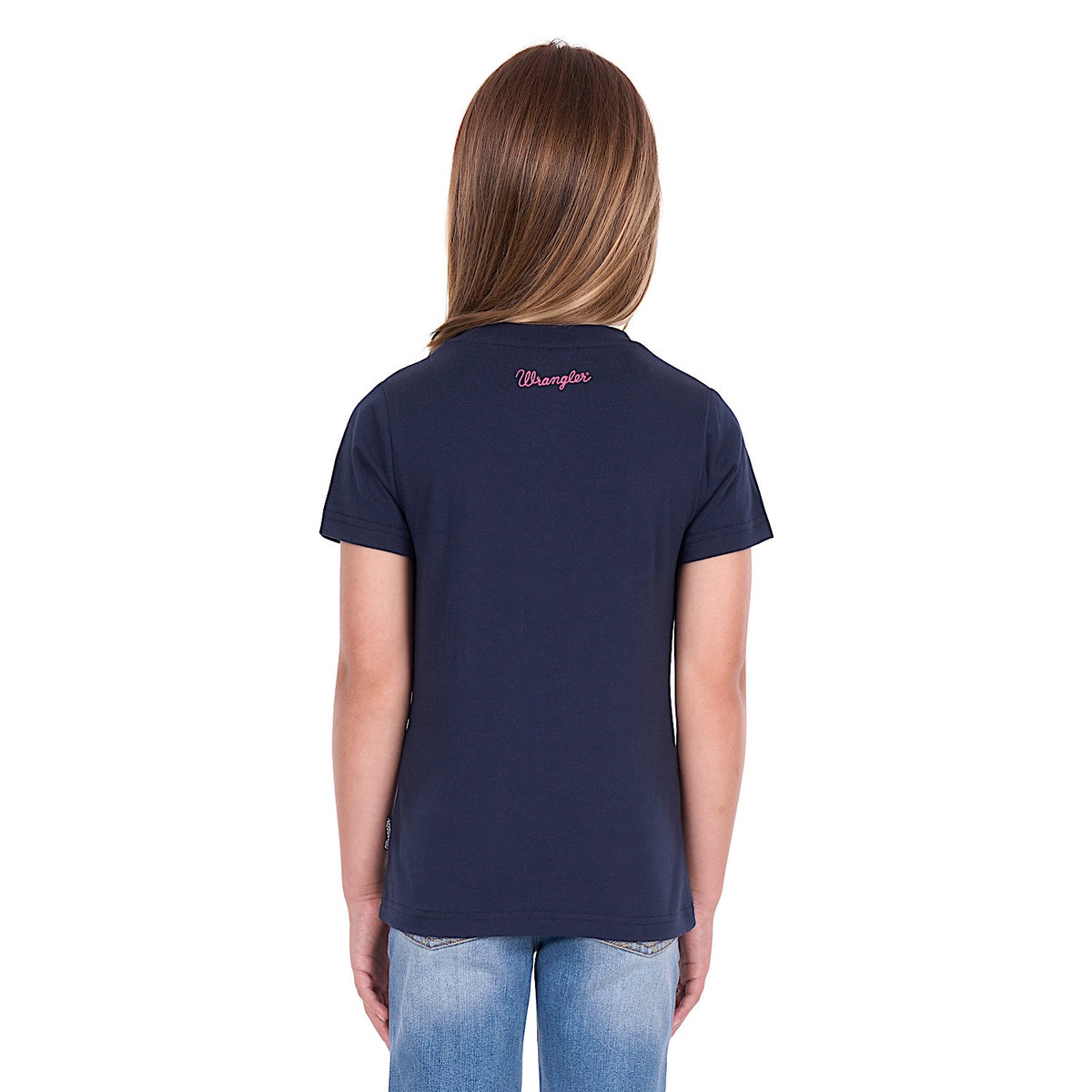Wrangler Girl's Maya Tee - Navy