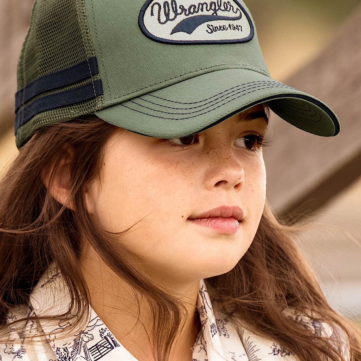 Wrangler Kid's Aneta Trucker Cap - Khaki Marle