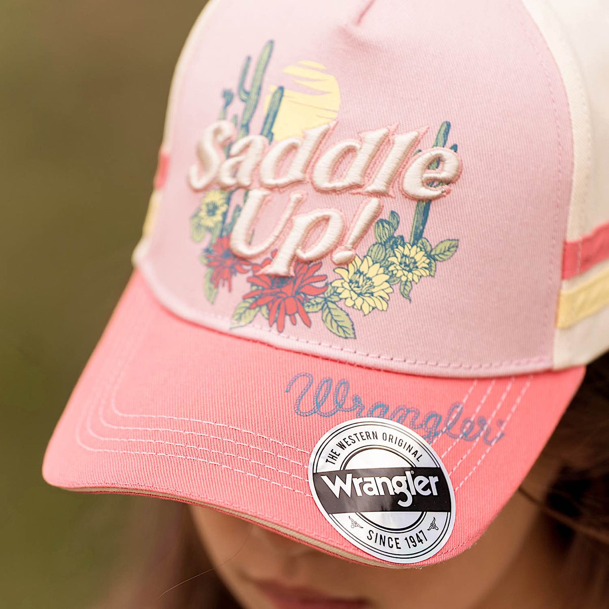 Wrangler Kid's Imogen Full Back Cap - Pink