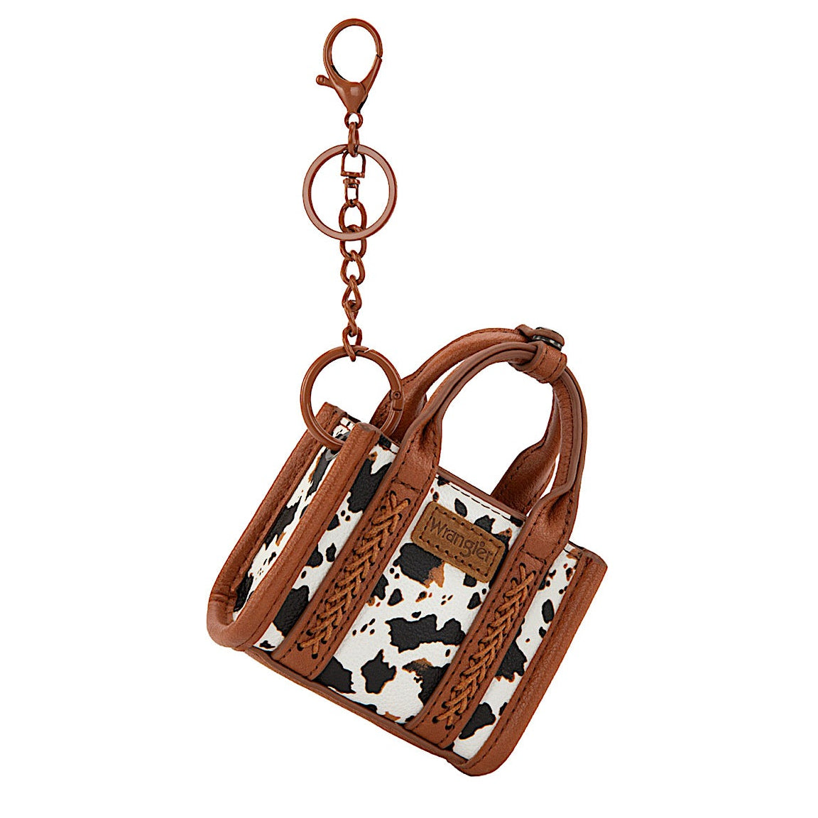 Wrangler Women's Mini Fun Size Tote Key Ring - Tan