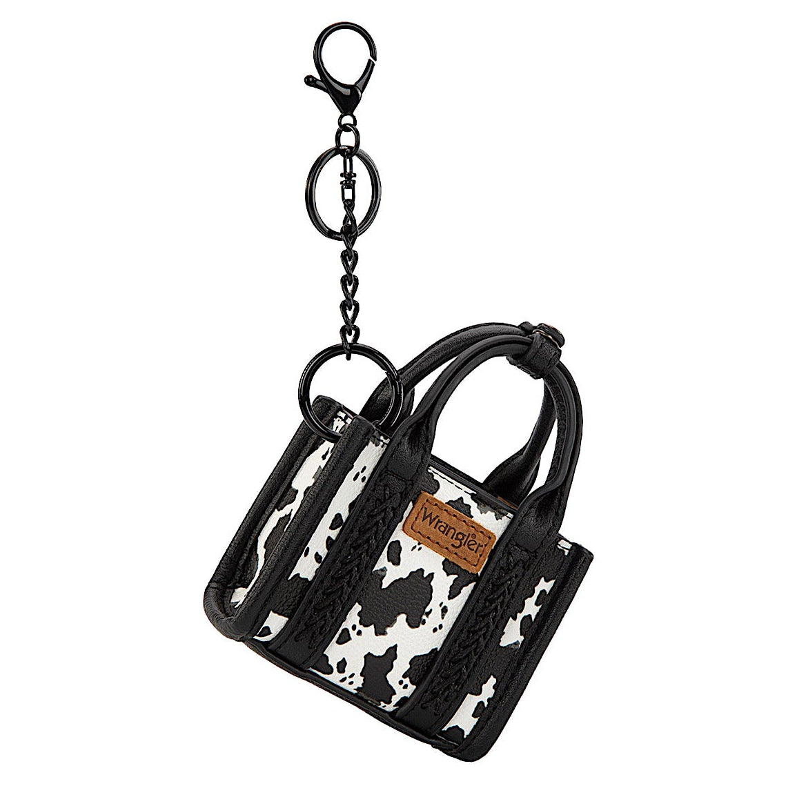 Wrangler Women’s Mini Fun Size Tote Key Ring - Black