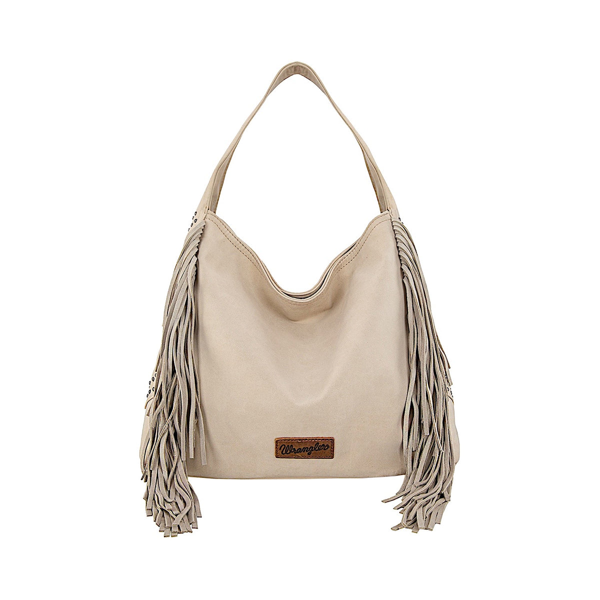 Wrangler Women's Shiloh Fringe Studded Bag  - Beige