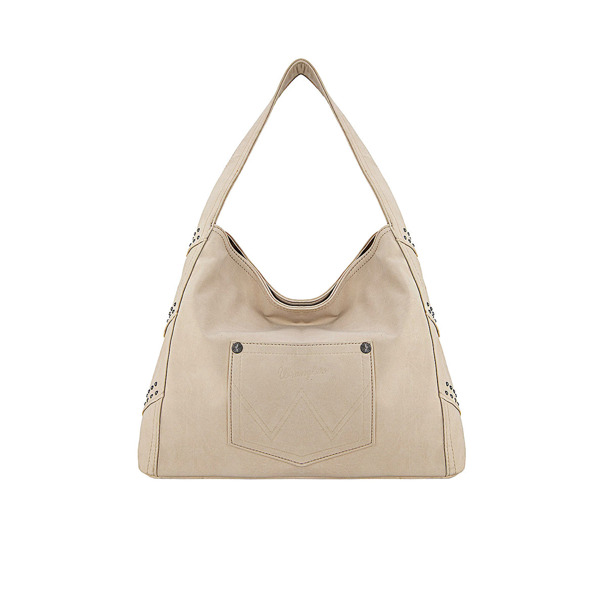 Wrangler Women's Shiloh Fringe Studded Bag  - Beige