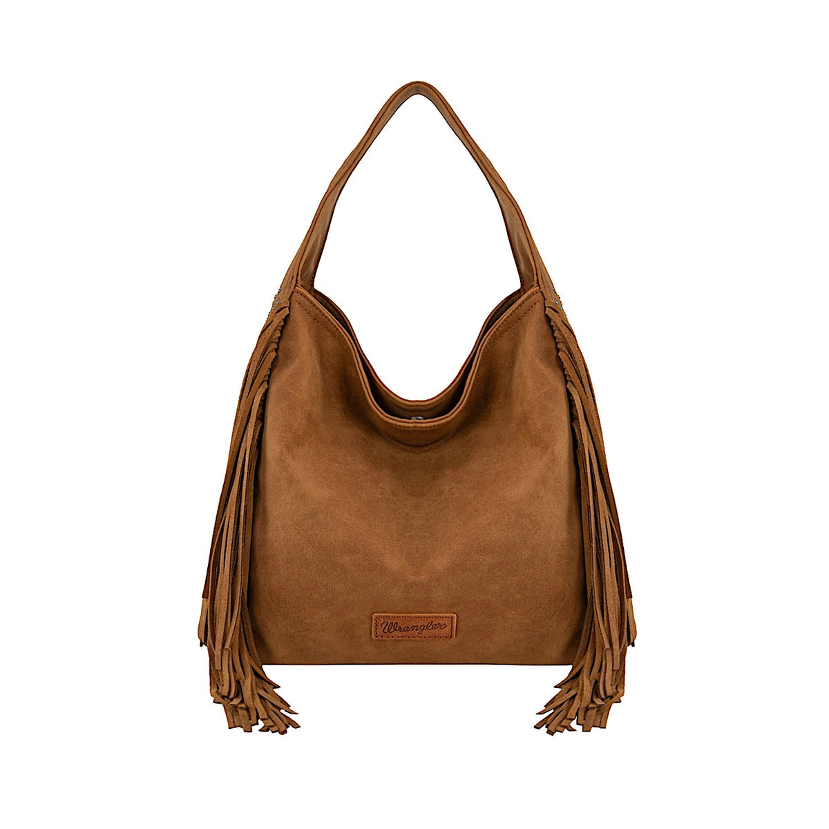 Wrangler Women's Shiloh Fringe Studded Bag  - Tan