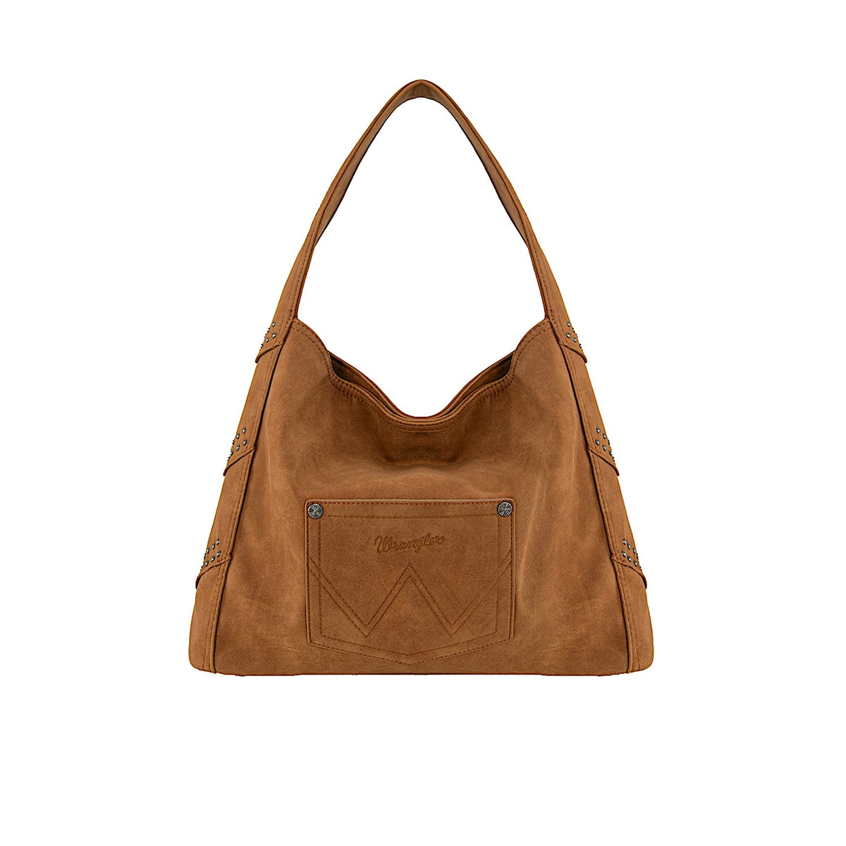 Wrangler Women's Shiloh Fringe Studded Bag  - Tan