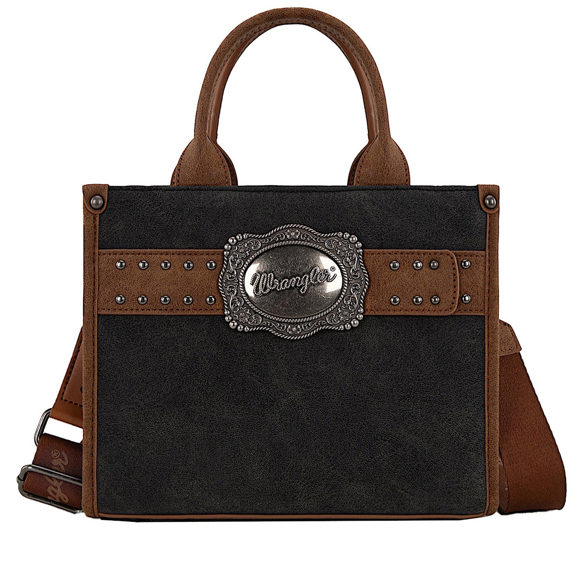 Wrangler Women's Feature Buckle Crossbody Bag - Black