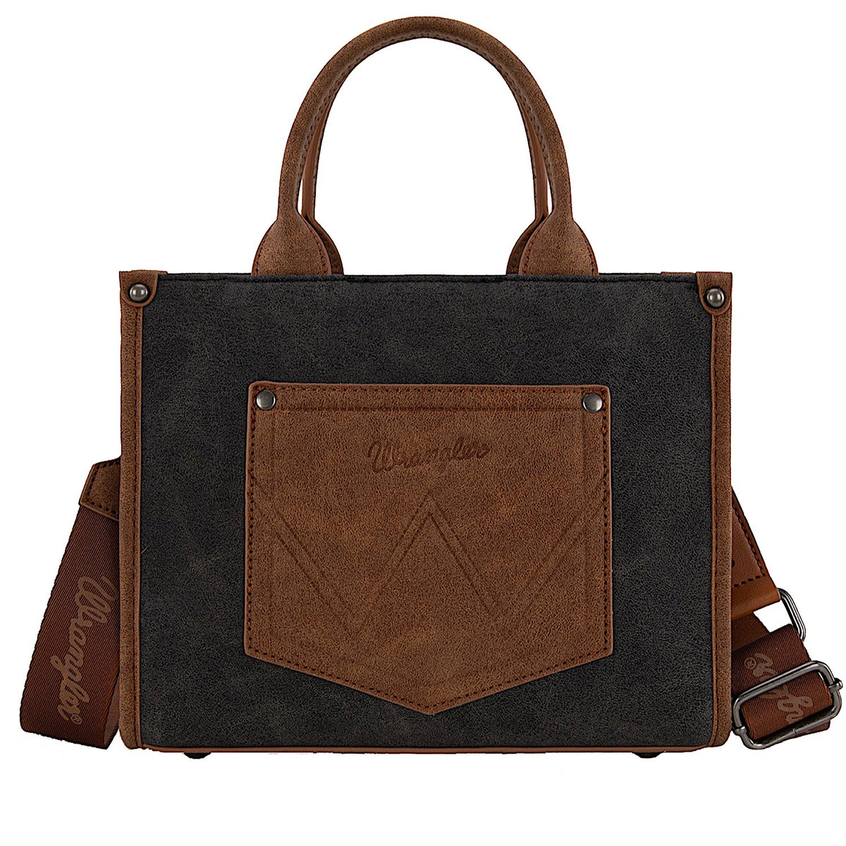 Wrangler Women's Feature Buckle Crossbody Bag - Black