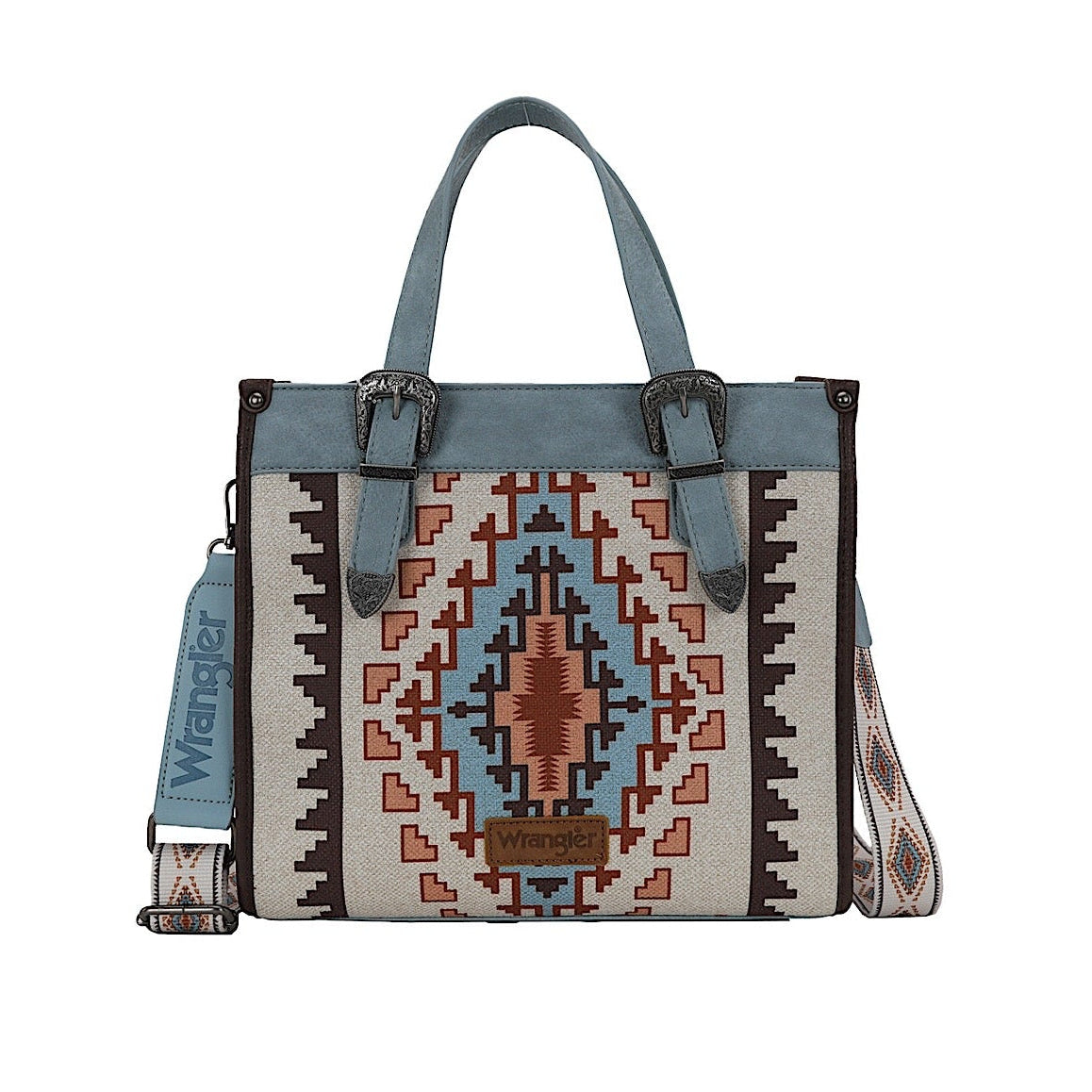 Wrangler Women's Lucia Buckle Handle Bag - Blue