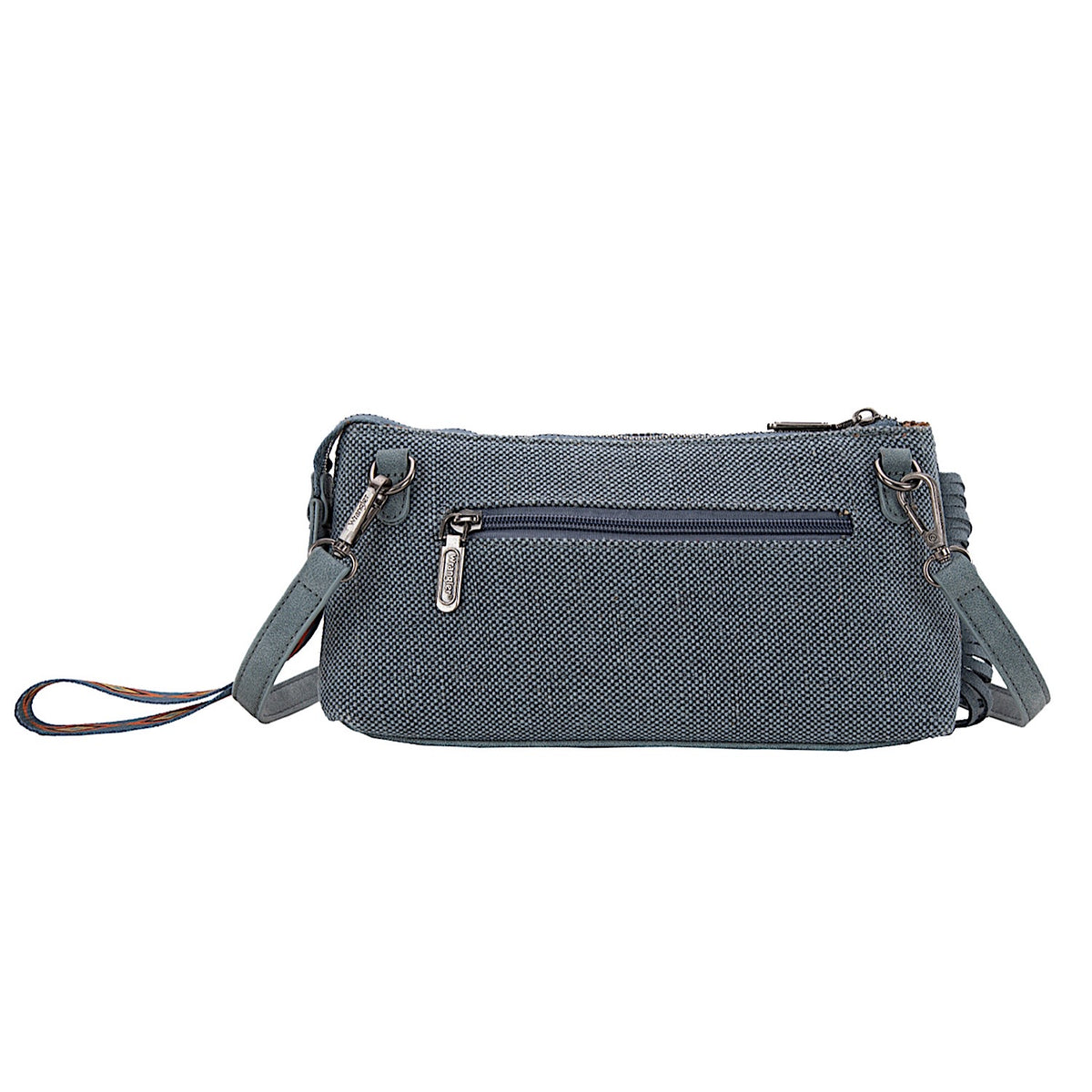 Wrangler Women's Embroidered Aztec Fringe Wrist - Blue