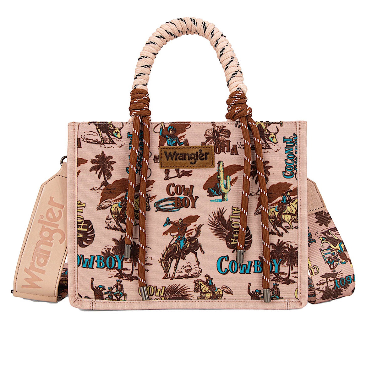 Wrangler Women's Rodeo Print Crossbody Bag - Pink