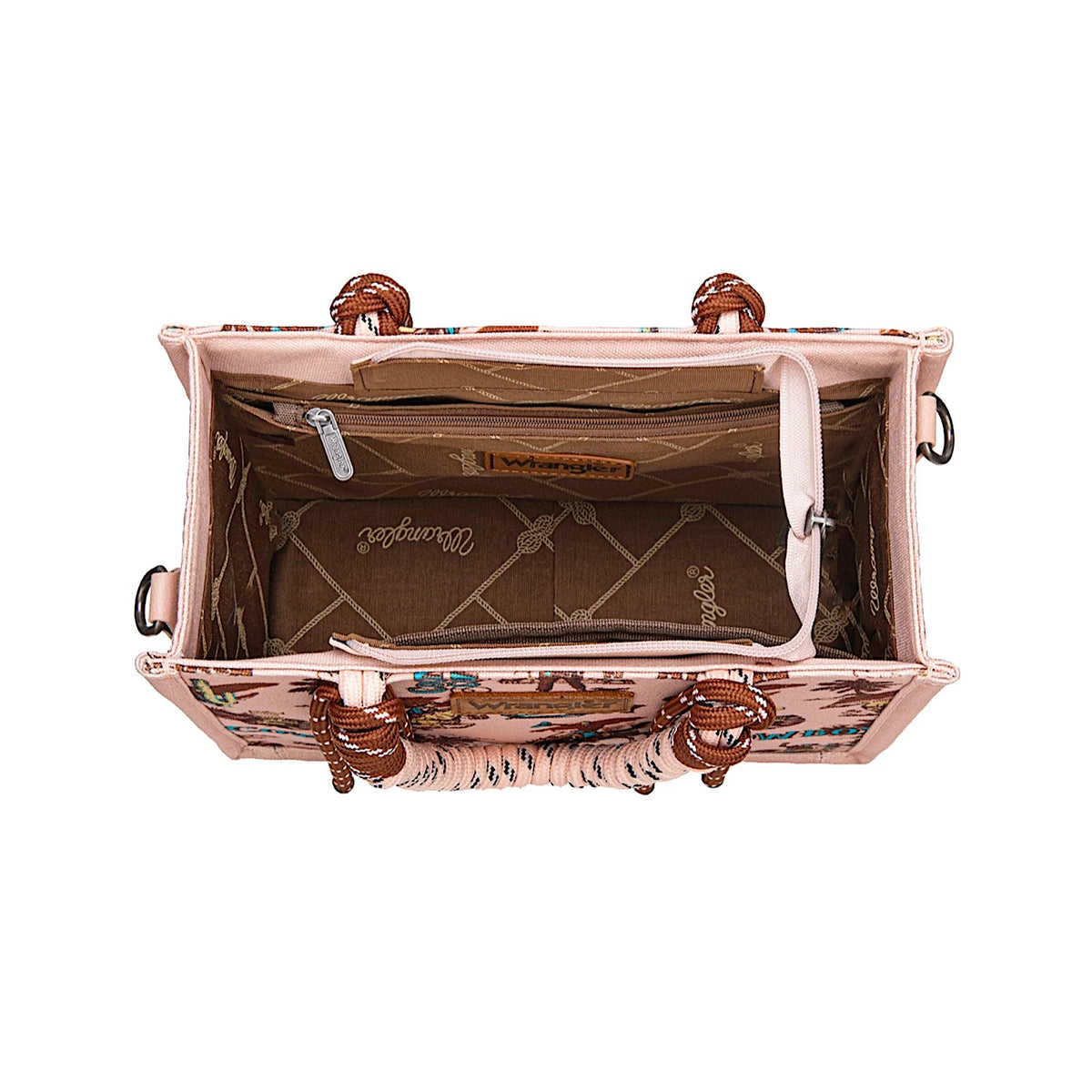 Wrangler Women's Rodeo Print Crossbody Bag - Pink