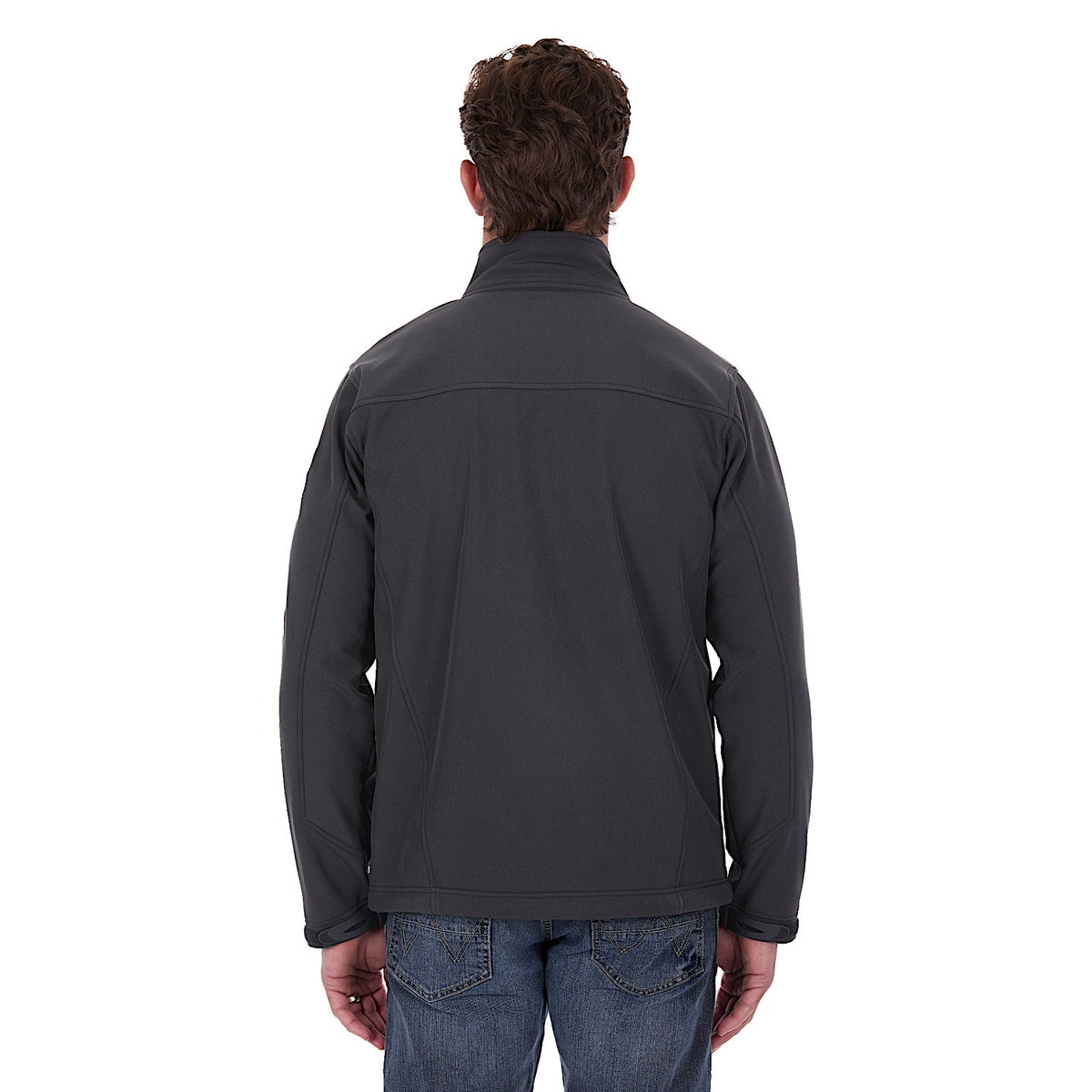 Wrangler Men's Logo Softshell Jacket - Charcoal