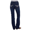 Wrangler Womens Tilly Q-Baby Booty Up Jean Wild Indigo