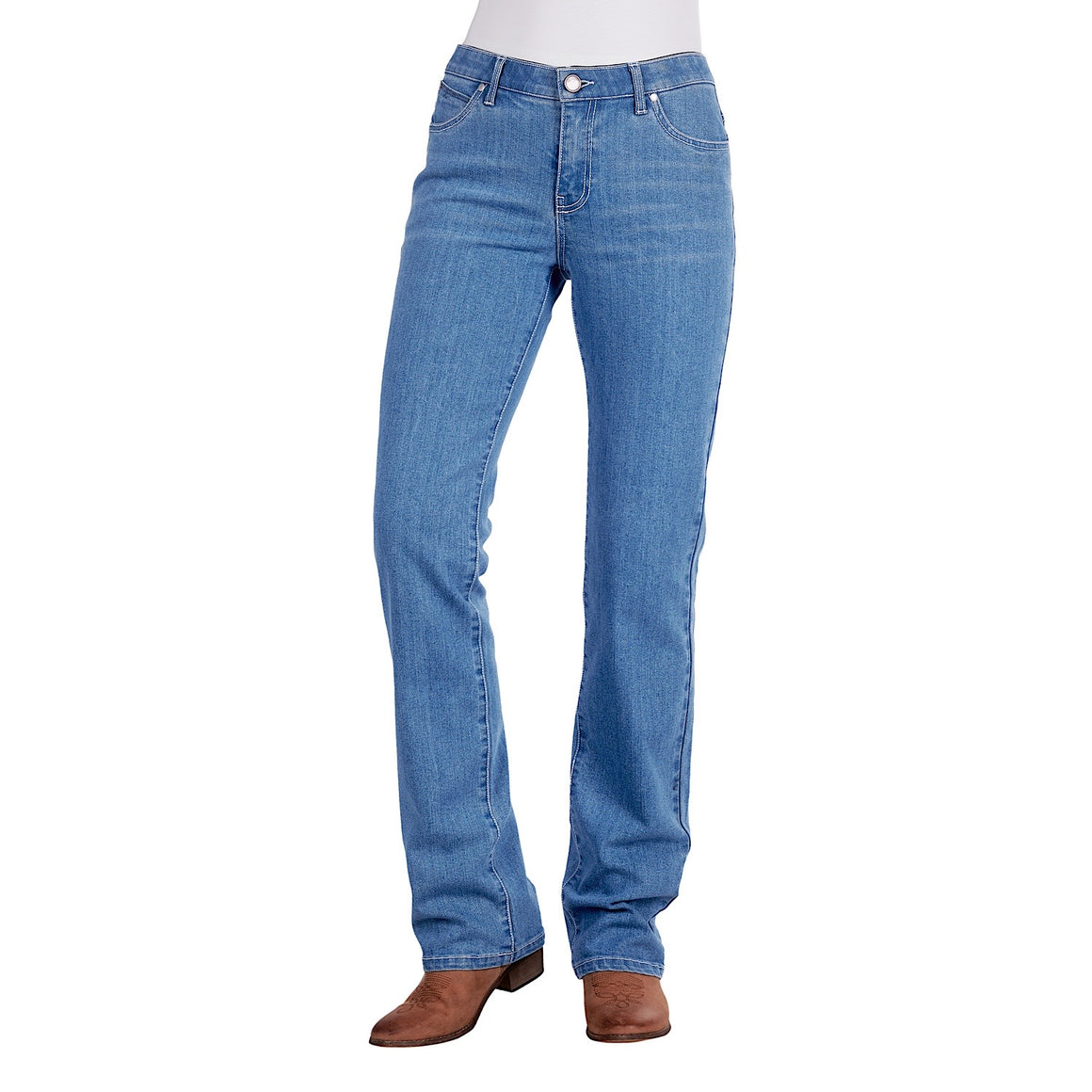 Wrangler Women's Austin Q-Baby Jean Faded Blue