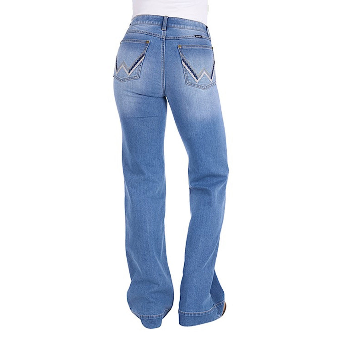 Wrangler Women's Margo Trouser Jean - Willow - Kora Blue
