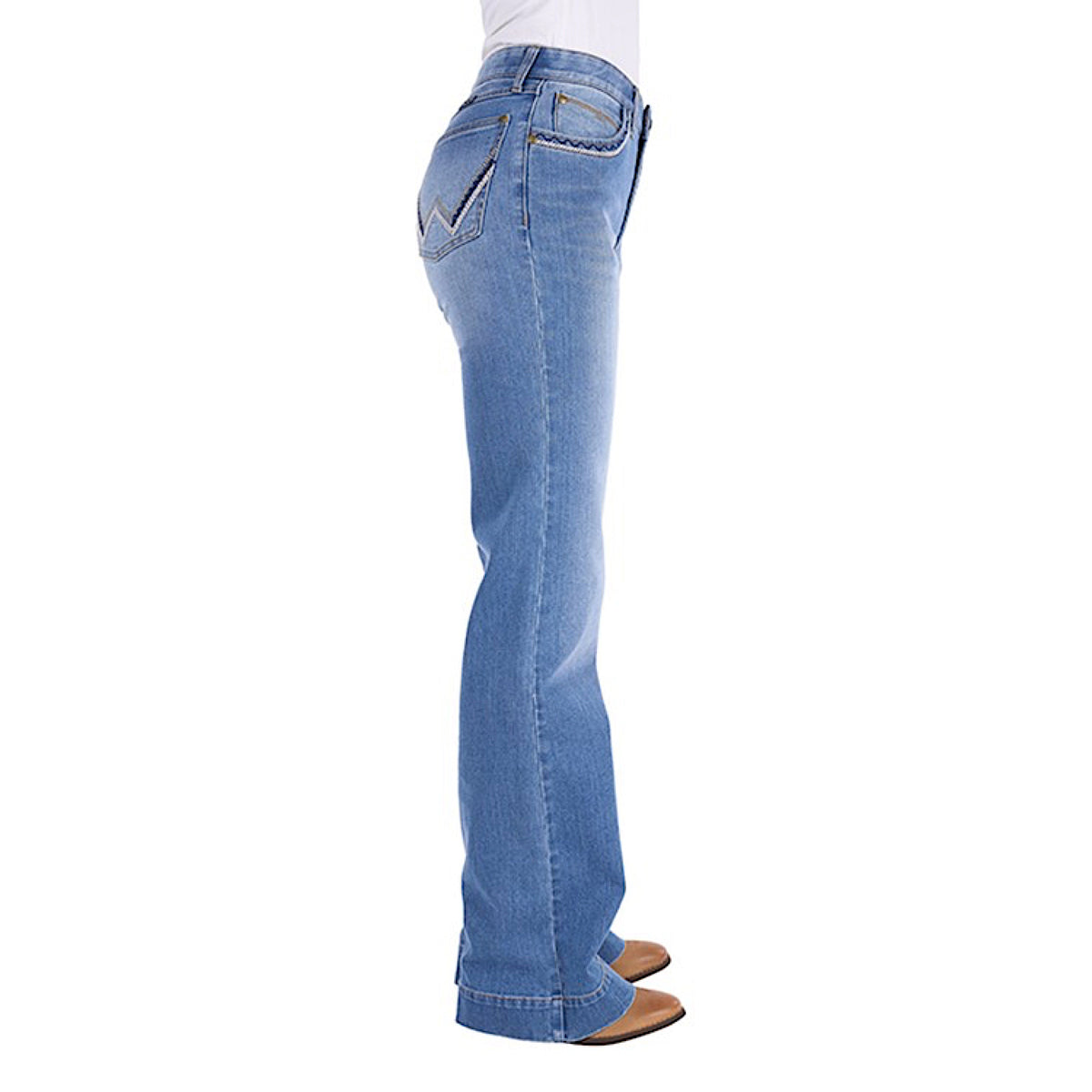 Wrangler Women's Margo Trouser Jean - Willow - Kora Blue