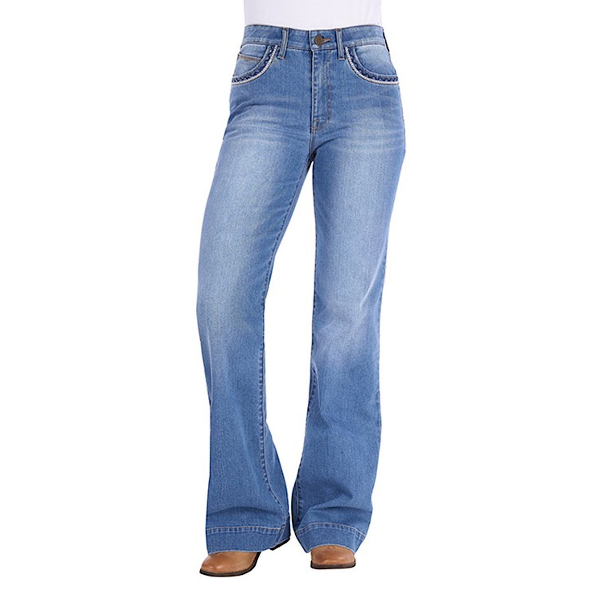 Wrangler Women's Margo Trouser Jean - Willow - Kora Blue