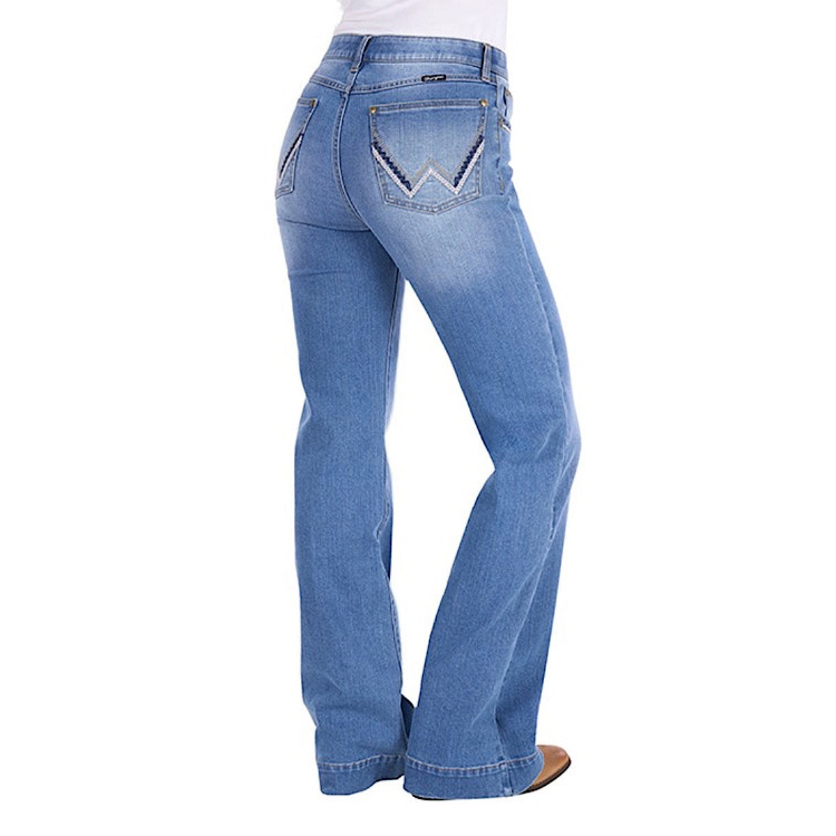 Wrangler Women's Margo Trouser Jean - Willow - Kora Blue