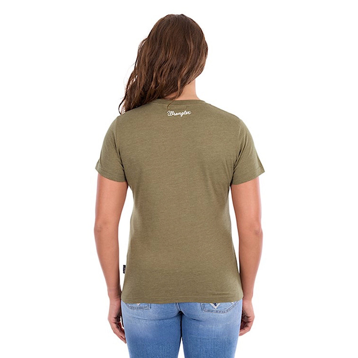 Wrangler Women's Lucy Tee - Khaki Marle