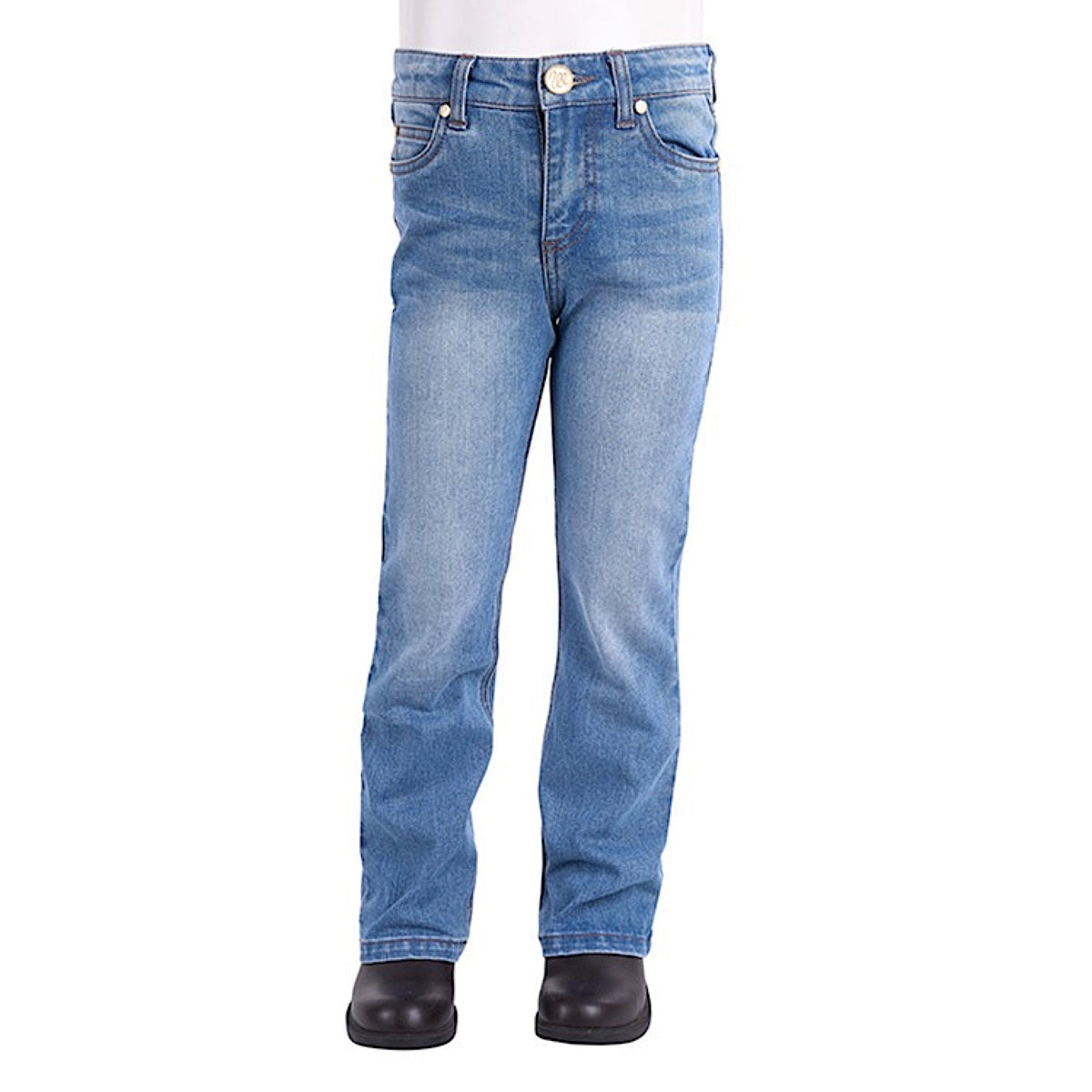 Wrangler Girl's Lucy Boot Cut Jean - Faded Blue