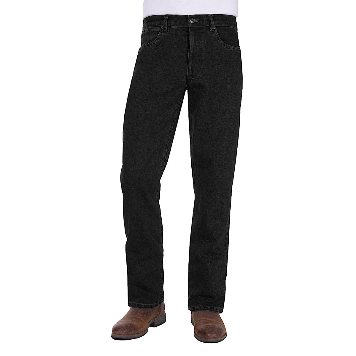 Wrangler Men's Reg Slim Straight Leg Jean - Black