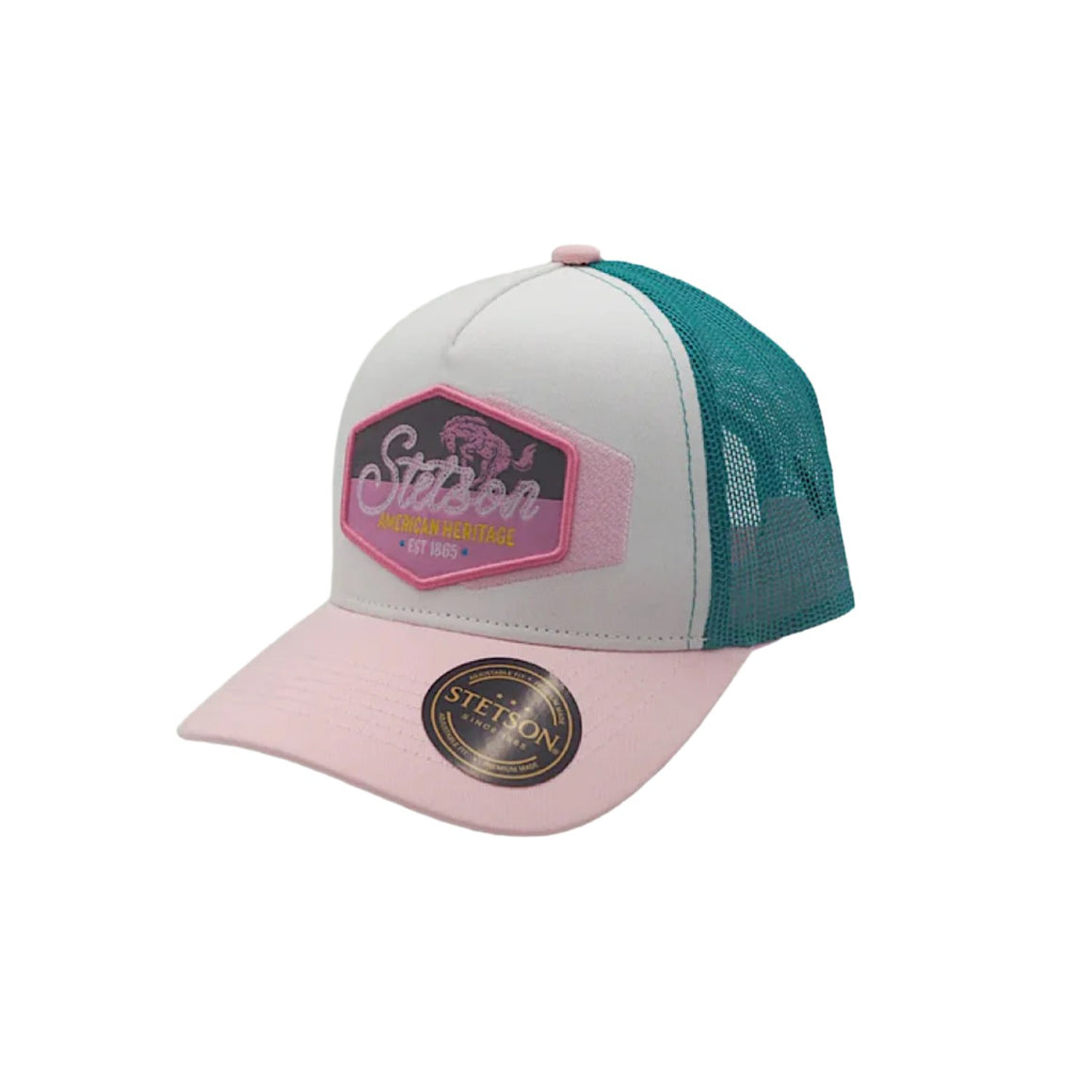 Stetson Kid's Bronco Trucker Cap - Pink