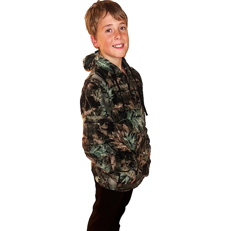 Adventureline Kid’s Camo Half Zip Hoodie - Camo