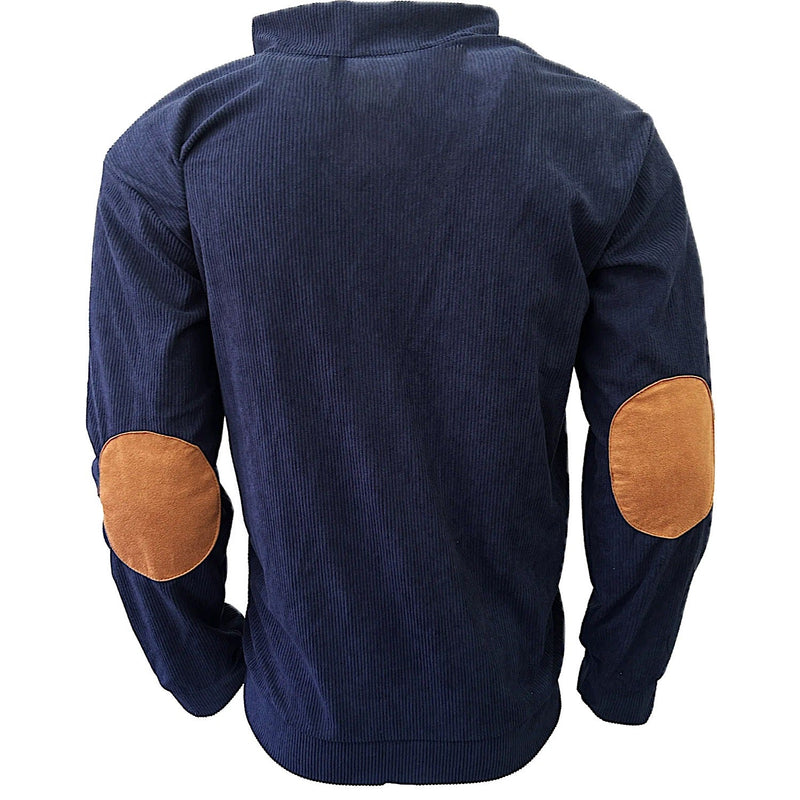 Adventureline Men’s Kanga Half Button Sweater - Evening Blue