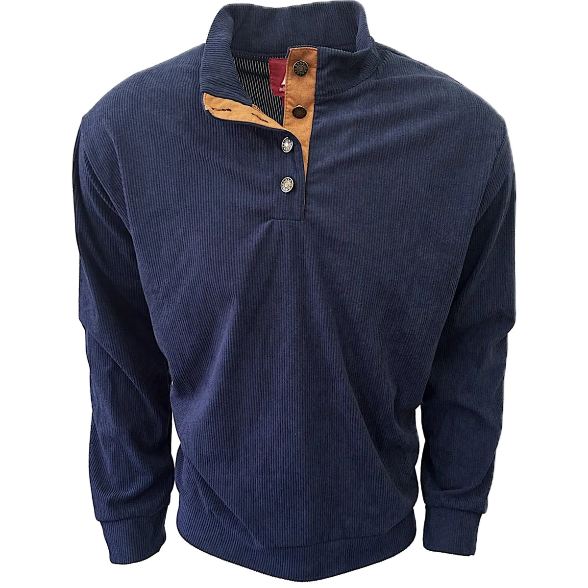 Adventureline Men’s Kanga Half Button Sweater - Evening Blue