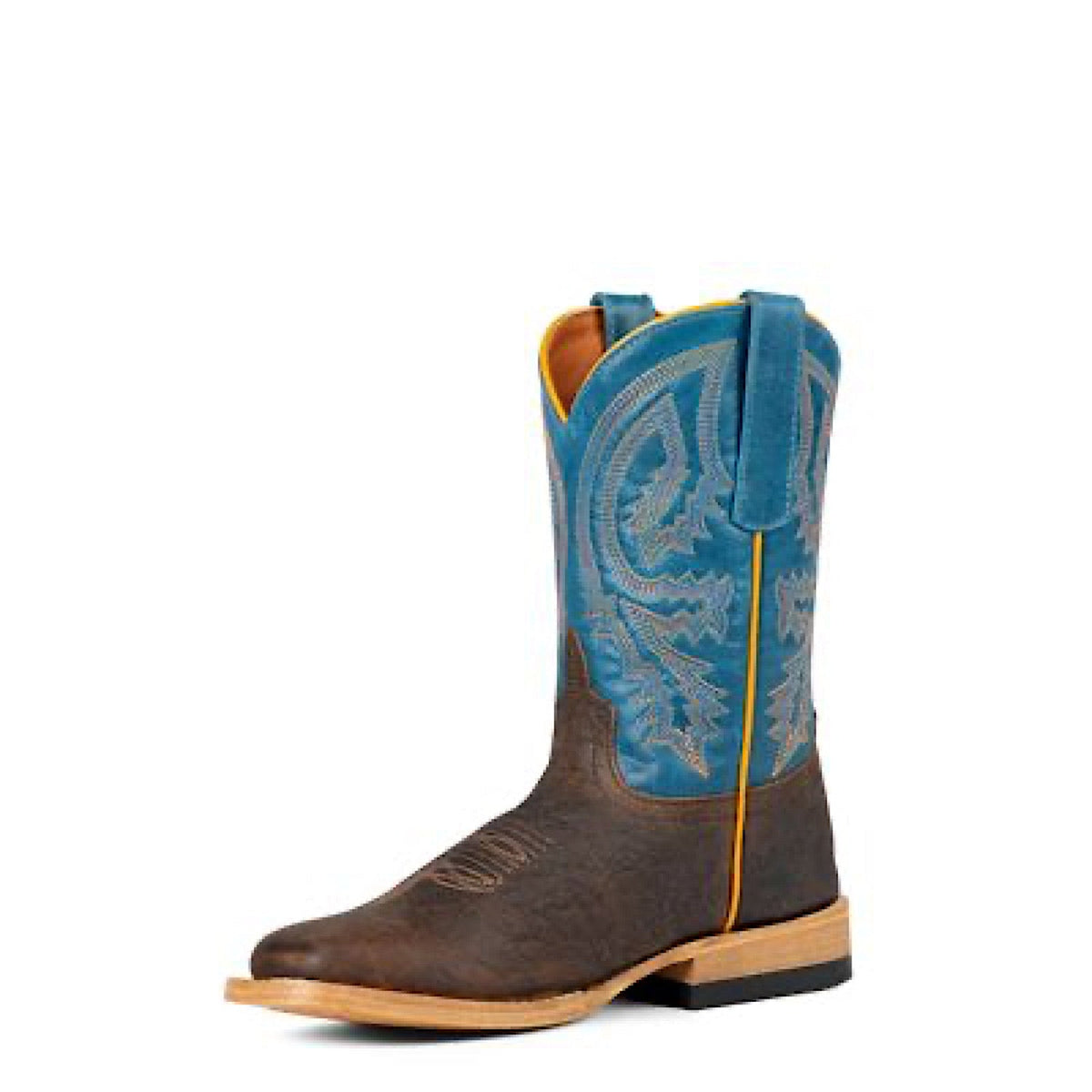 Anderson Bean Kid’s Natural Brahma Bison Western Boots - Sky Blue Distressed Avatar