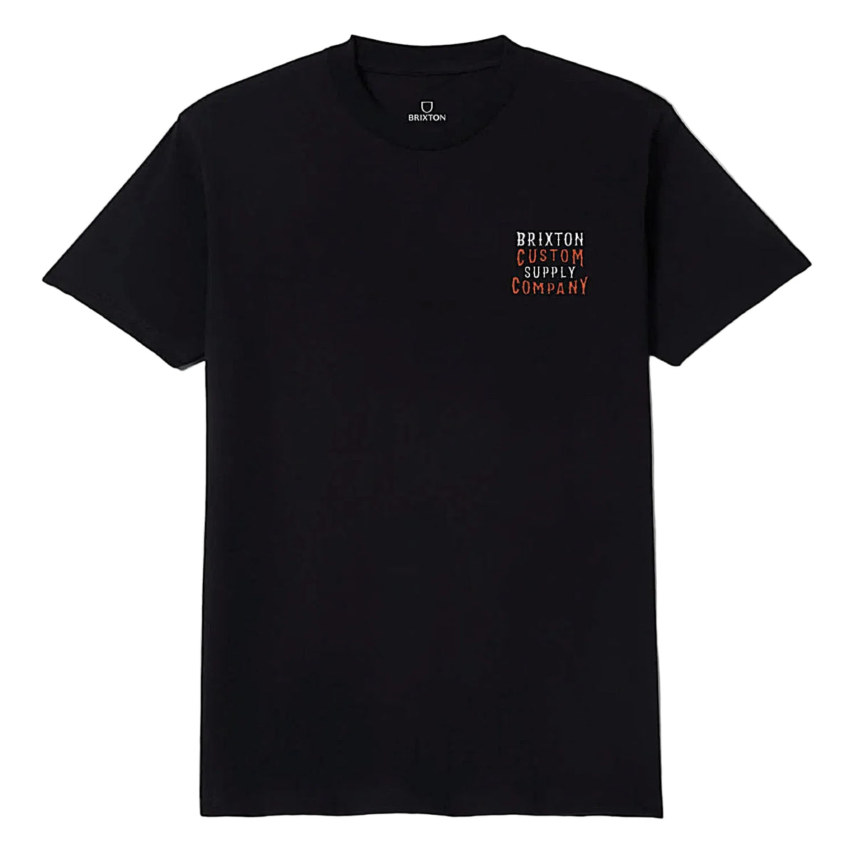 Brixton Men's Wheaton Tee - Black Worn Wash