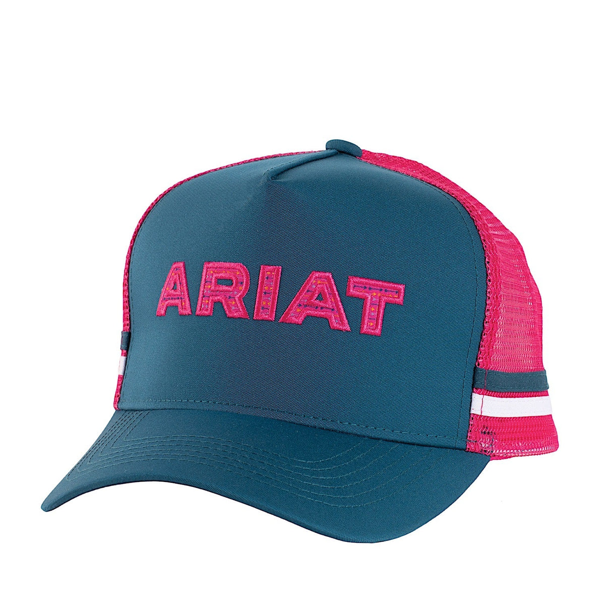 Ariat Arrow Trucker Cap - Navy/Pink