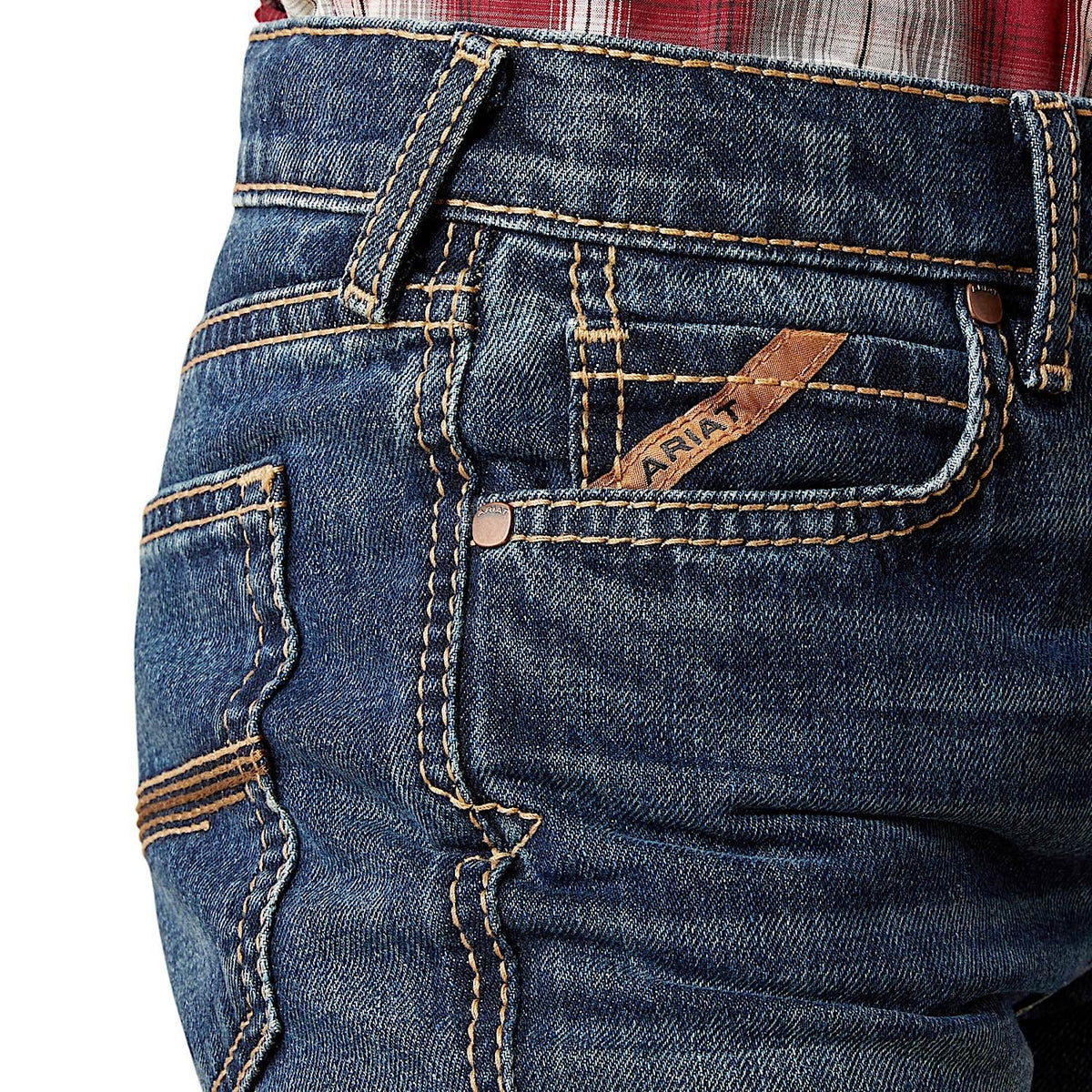 Ariat Boys B4 Relaxed Baron Boot Cut Jeans - Cyclone