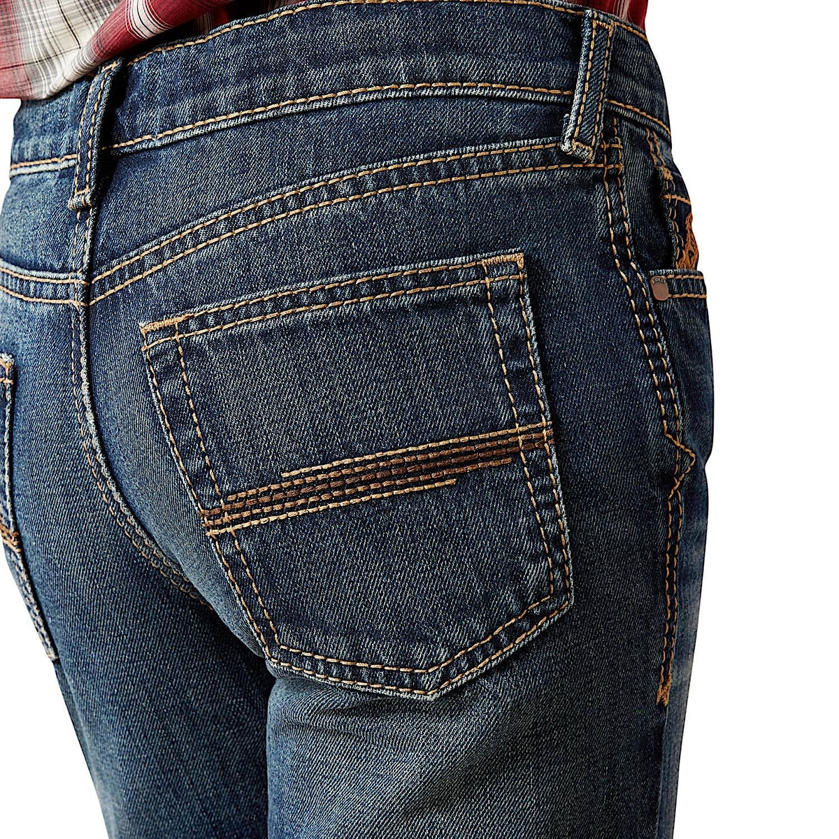 Ariat Boys B4 Relaxed Baron Boot Cut Jeans - Cyclone