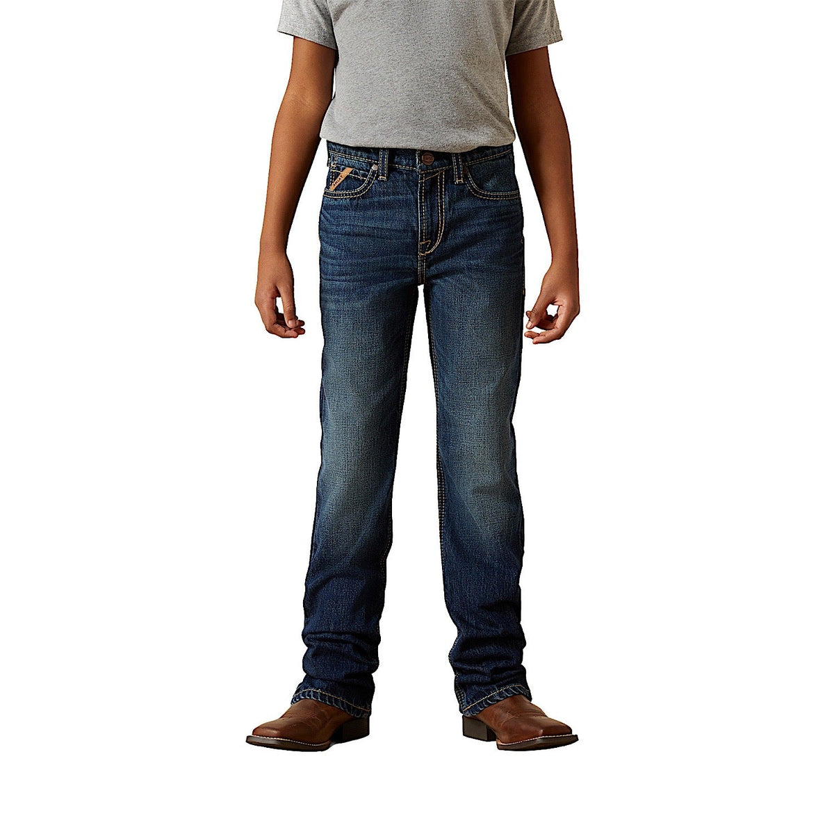 Ariat Boys B4 Relaxed Baron Boot Cut Jeans - Cyclone