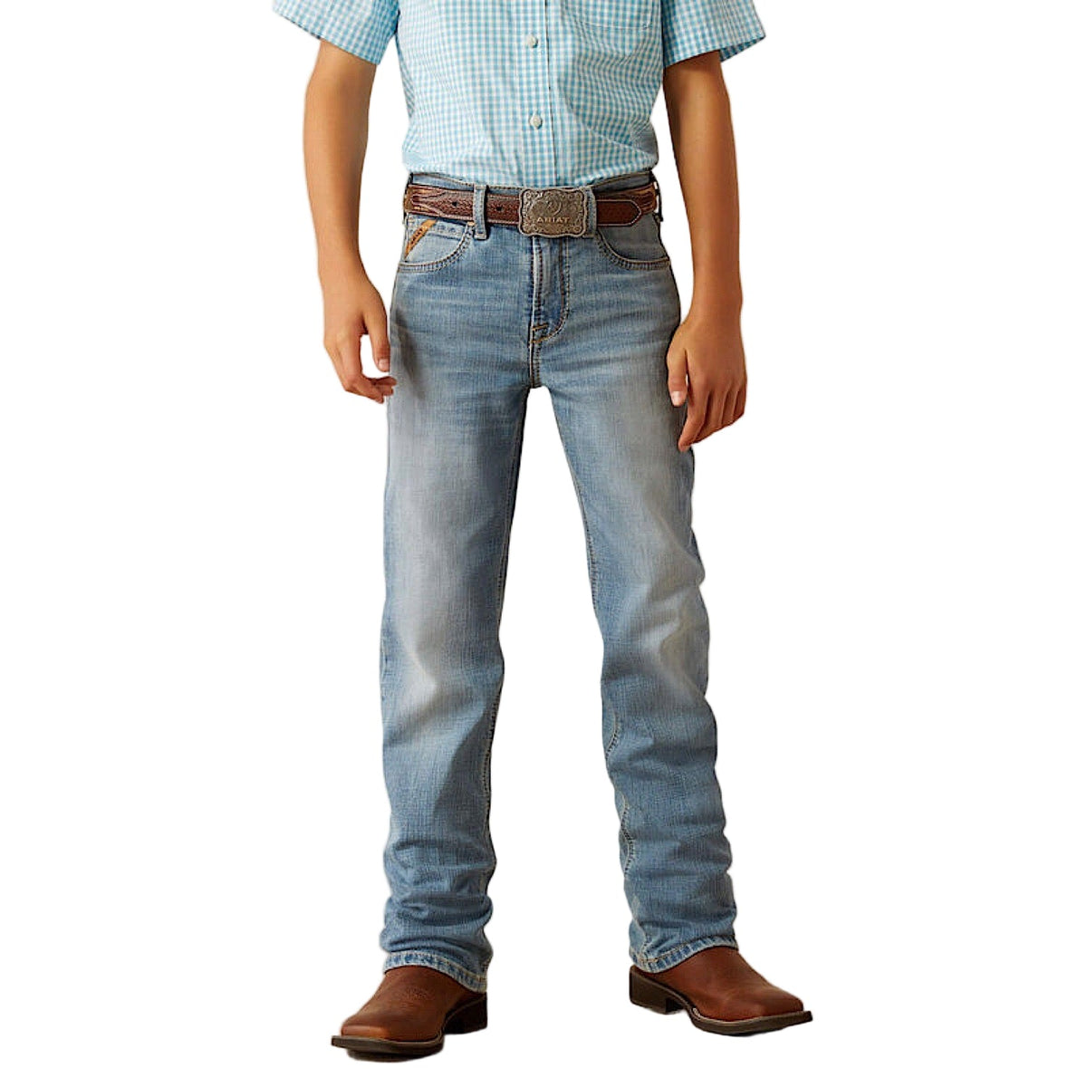 Ariat Boys B4 Relaxed Jones Boot Cut Jeans - Leonard