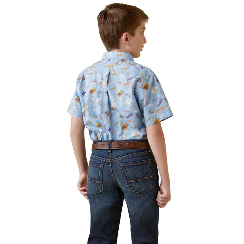 Ariat Boys Maurico Classic S/S Shirt Blue