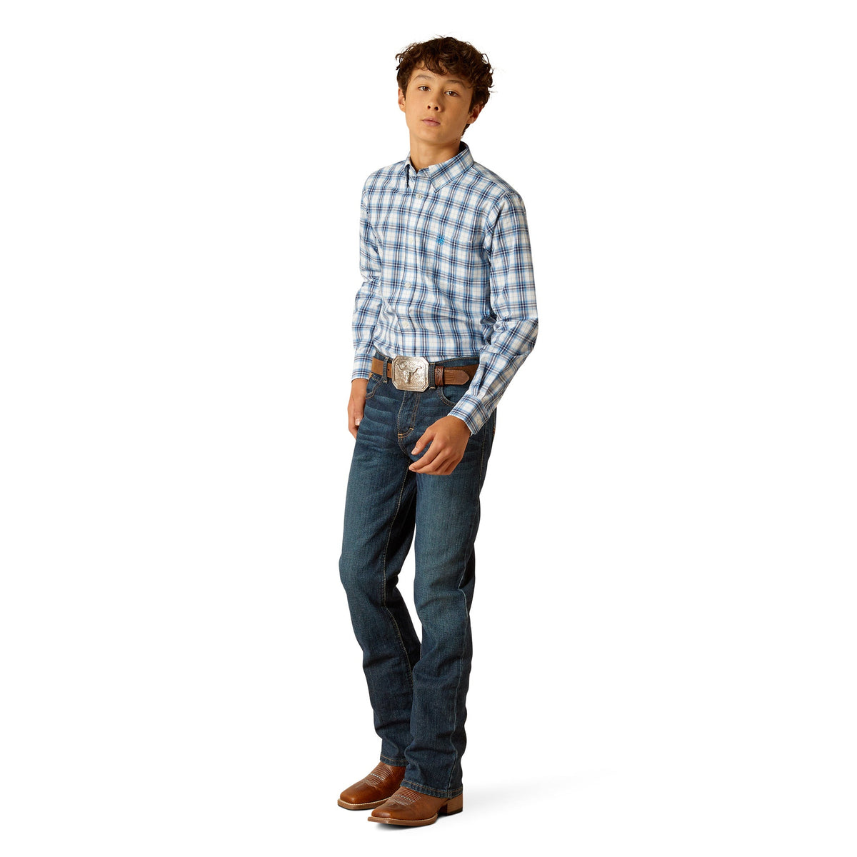 Ariat Boy’s Pro Phoenix Shirt - Blue