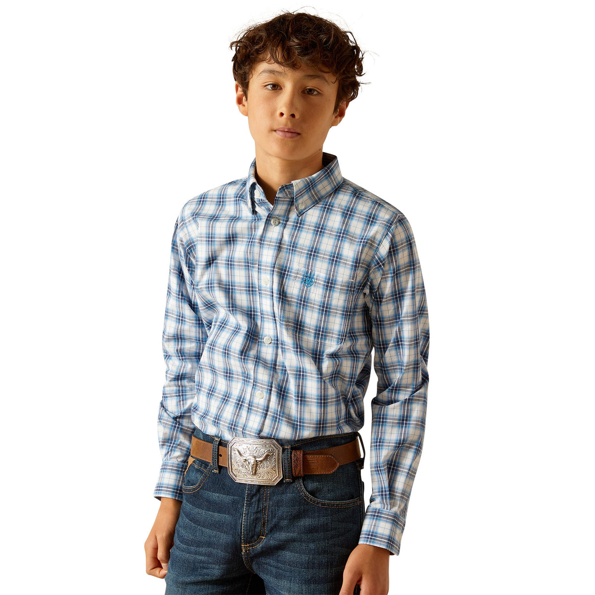 Ariat Boy’s Pro Phoenix Shirt - Blue