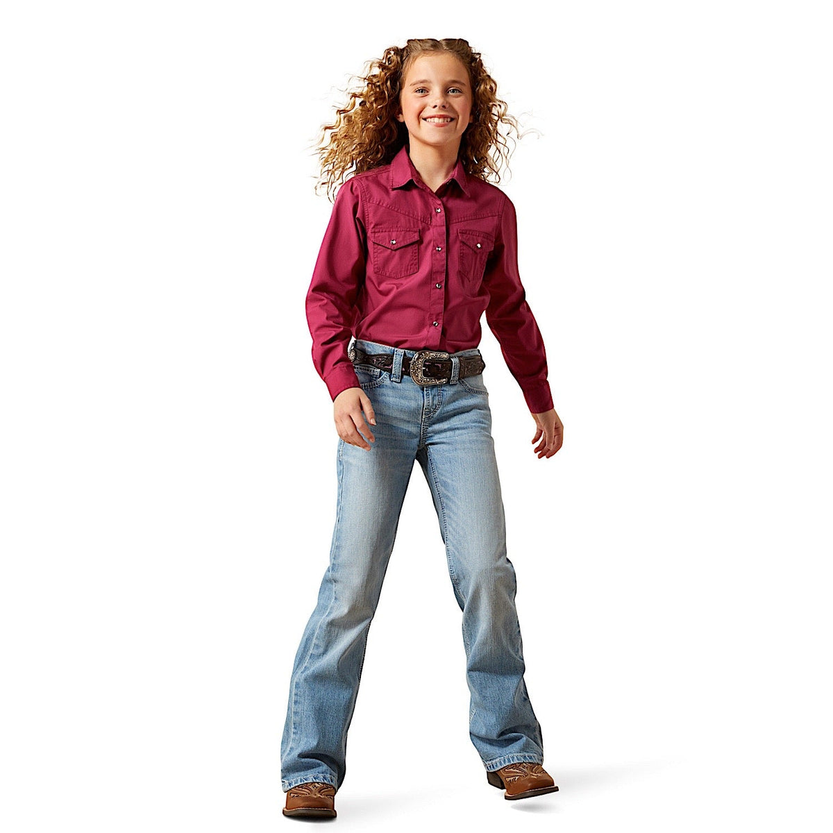 Ariat Girls Aisha Boot Cut Jeans - Porto