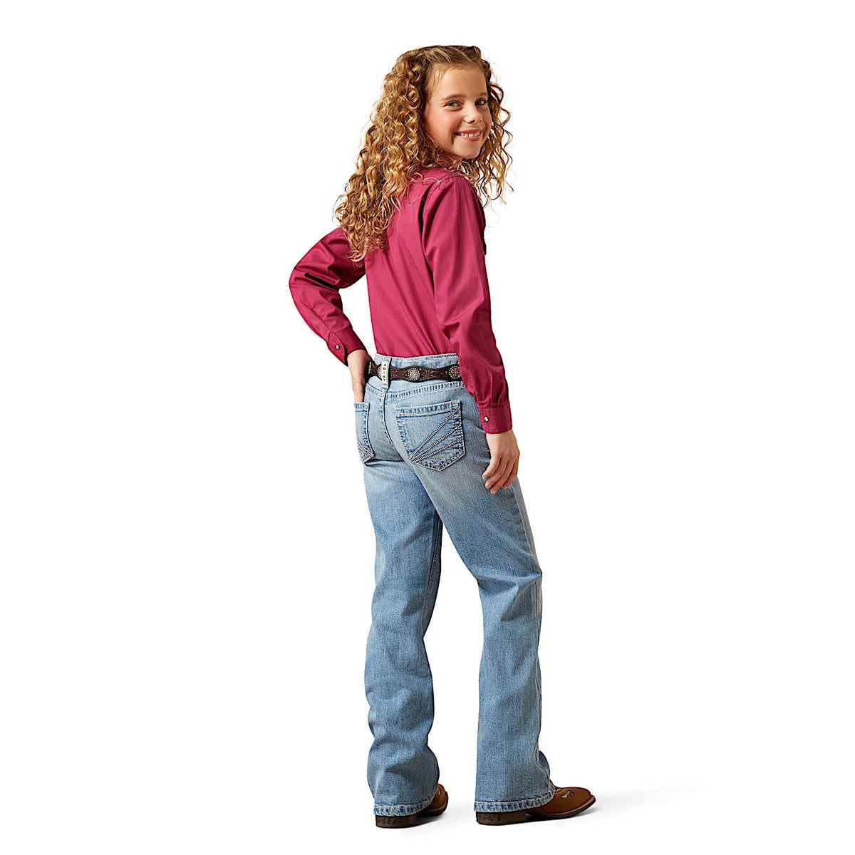 Ariat Girls Aisha Boot Cut Jeans - Porto