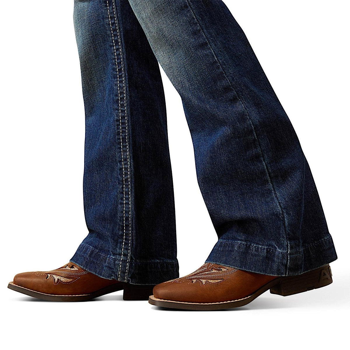 Ariat Girls Andrea Wide Trouser Jeans - Pacific