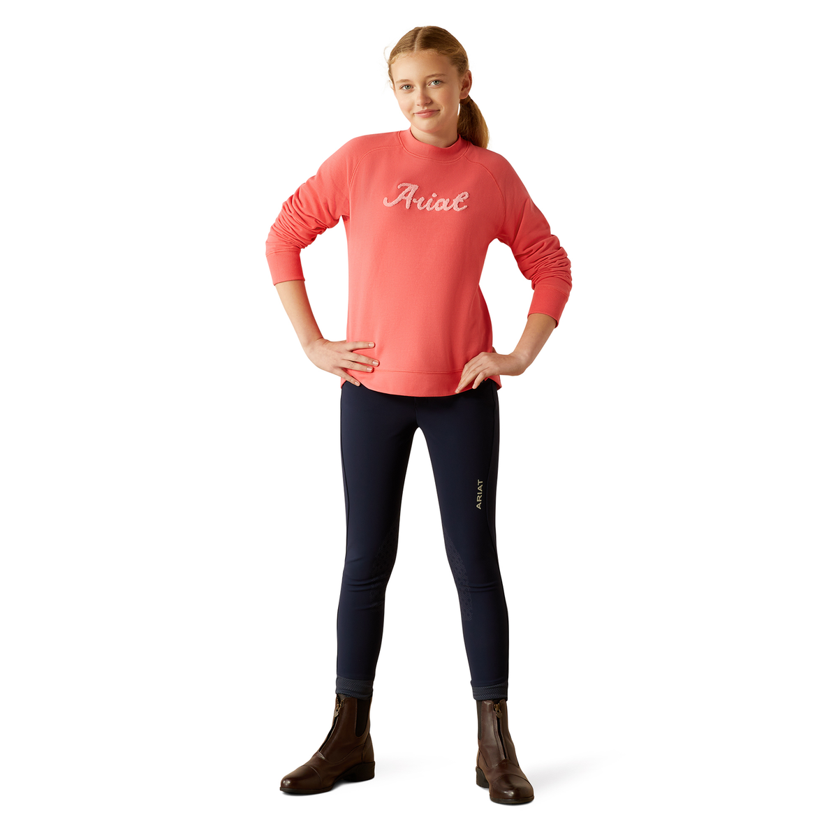 Ariat Girl’s Benicia Sweatshirt - Coral Paradise