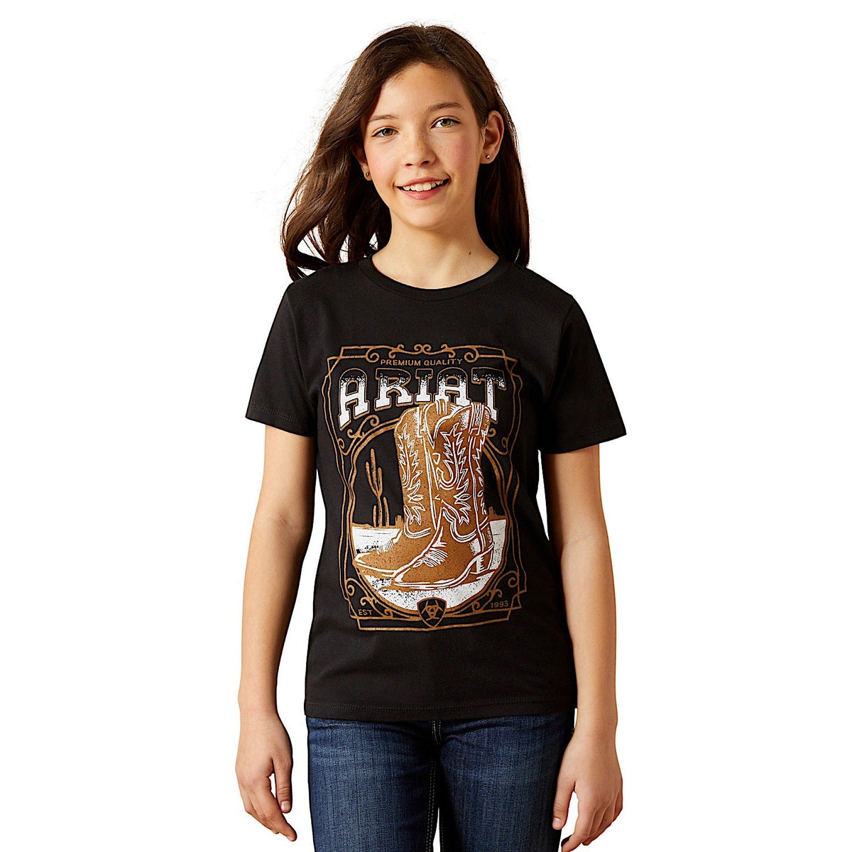 Ariat Girl’s Boot Cloche T-Shirt - Black