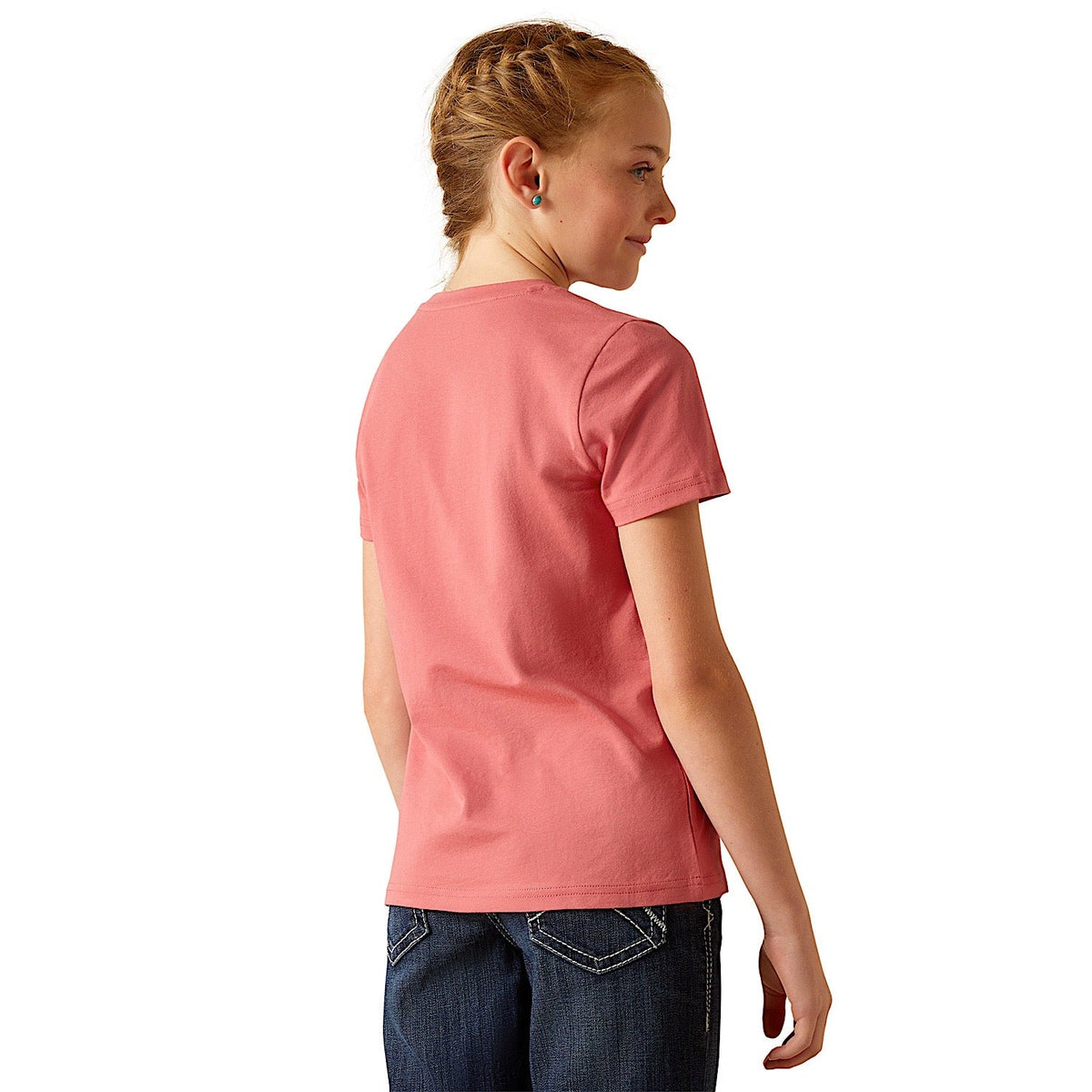 Ariat Girl’s Cowgirl Cactus T-Shirt - Slate Rose