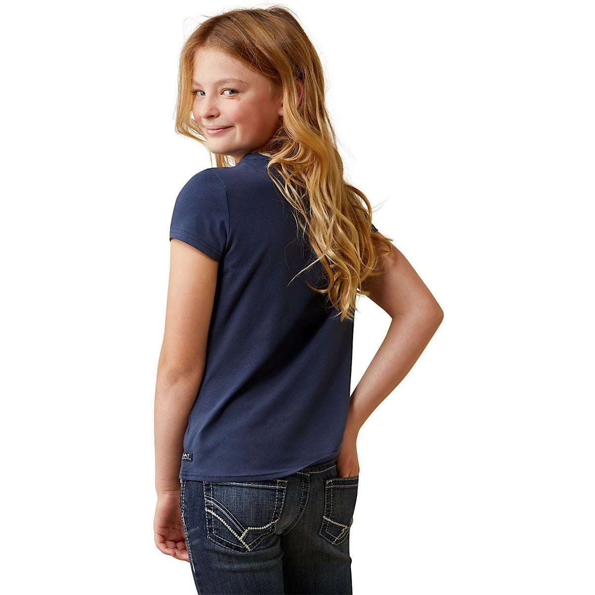 Ariat Girl’s Frolic SS T-Shirt Navy Eclipse