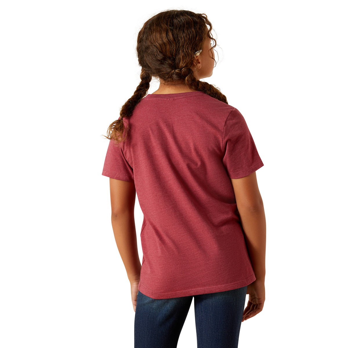 Ariat Girls Grown Wild Tee - Cardinal